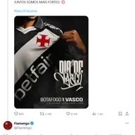Vasco copia o Flamengo e leva resposta humilhante nas redes