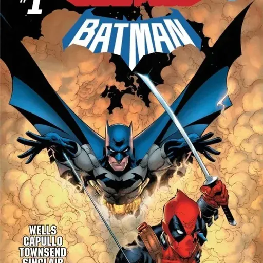 What if Marvel and DC comics were part of the same company? (From Deadpool / Batman #1)