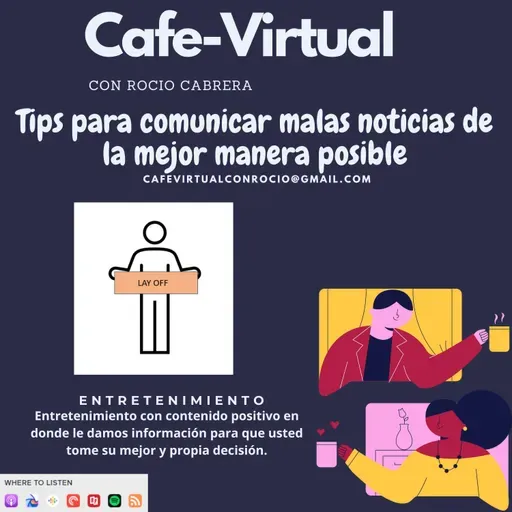 Café Virtual con Rocío Cabrera-Tips para comunicar malas noticias de la mejor manera posible
