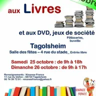 Tagolsheim : 3 ème Bourse aux livres et jeux les 25 et 26 octobre