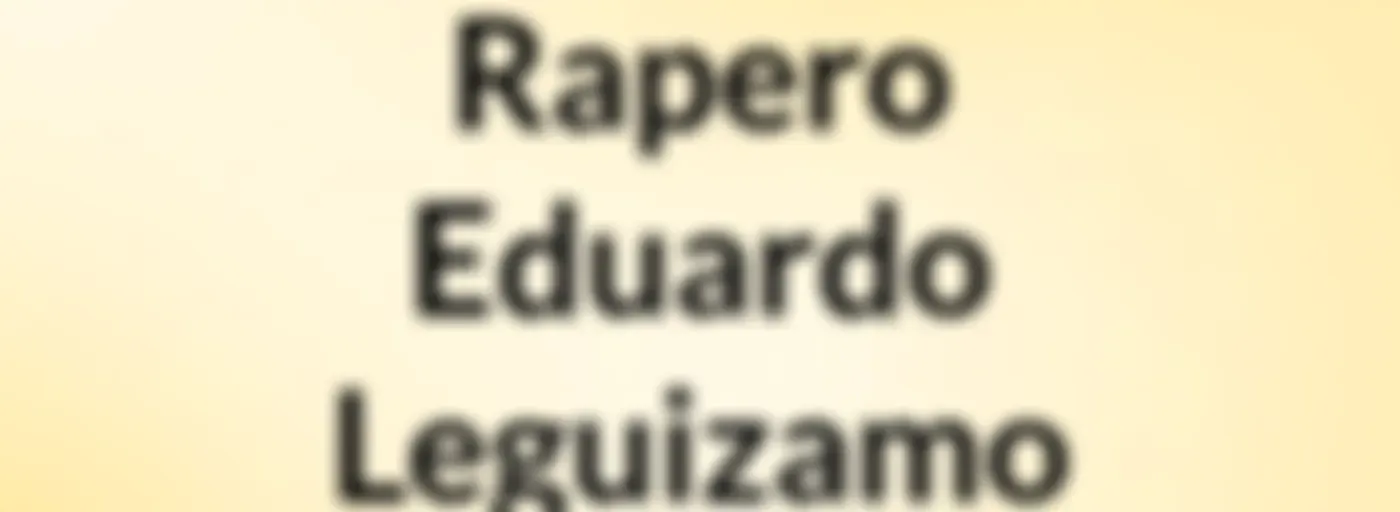 Rapero  Eduardo Leguizamo
