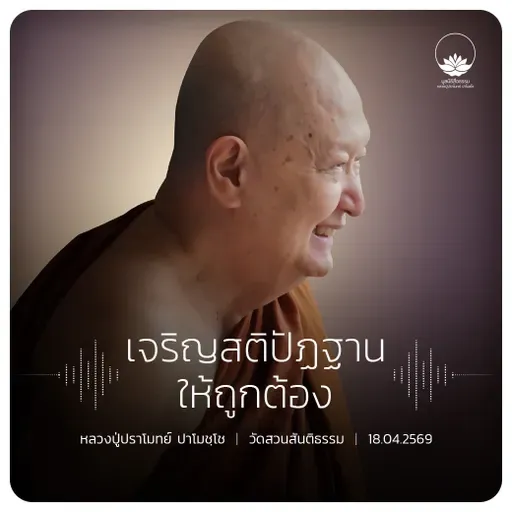 เจริญสติปัฏฐานให้ถูกต้อง : หลวงปู่ปราโมทย์ ปาโมชฺโช 18 เม.ย. 2569