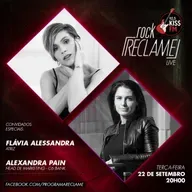 ⁣"Rock Reclame": Flávia Alessandra (atriz) e Alexandra Pain (C6 Bank)