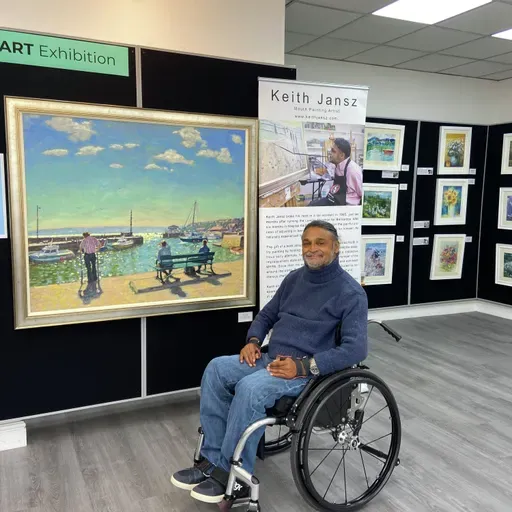 The gift of a book inspired Keith Jansz to paint