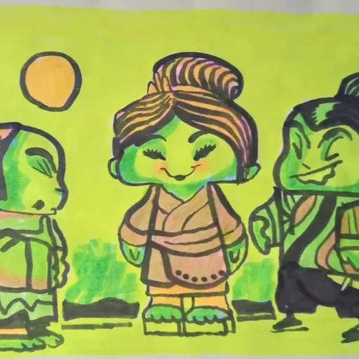 Historia de una princesa, su papá y el príncipe Kinoto Fukasuka/Canción para bañar la luna