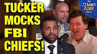 Tucker LAUGHS Hysterically At Bongino & Kash Saying Epstein Killed Himself!