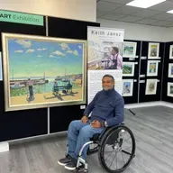 The gift of a book inspired Keith Jansz to paint
