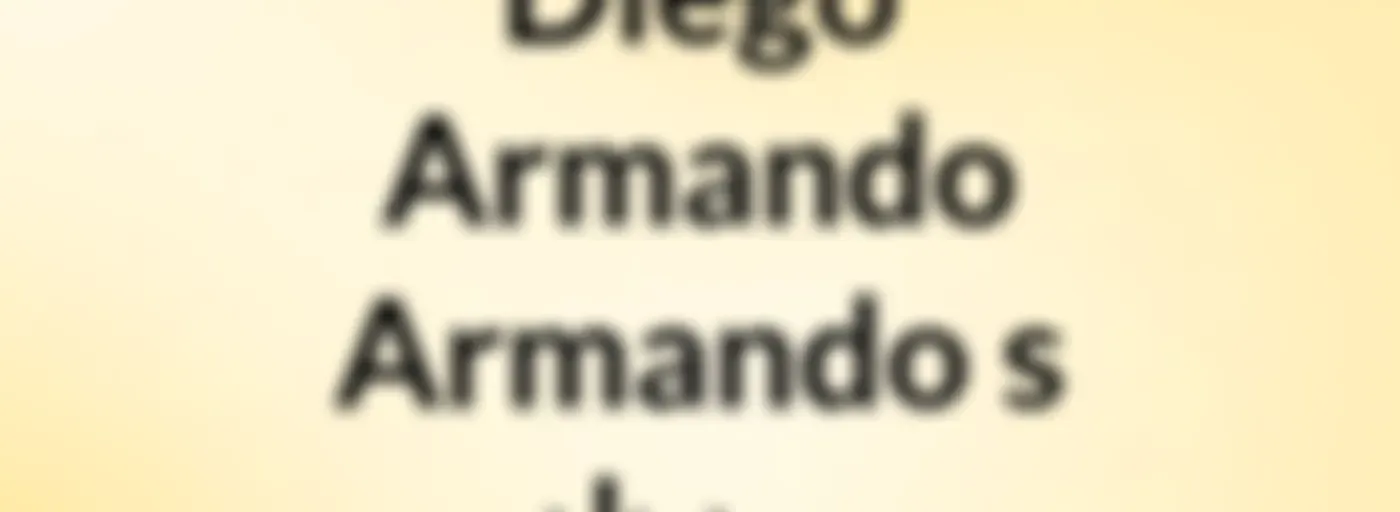 Diego Armando Armando's show