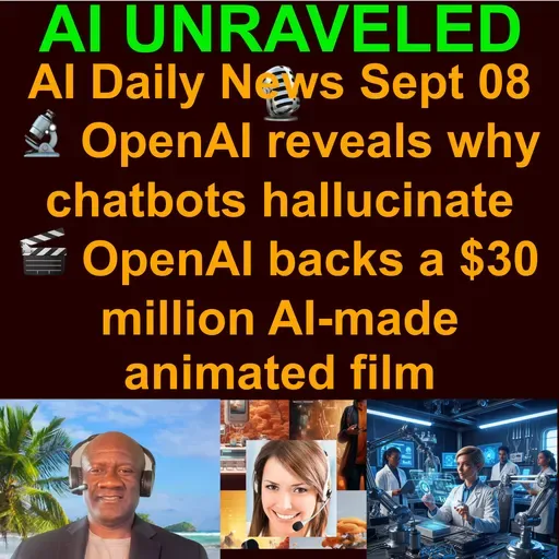 AI Daily News Rundown: 🤝 ASML becomes Mistral AI's top shareholder  🎬 OpenAI backs a $30 million AI-made animated film  🔬 OpenAI reveals why chatbots hallucinate  💰 Anthropic agrees to $1.5B author settlement & more (Sept 08, 2025)