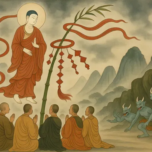 Sự Tích Cây Nêu Ngày Tết