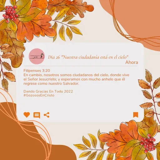 Nuestra ciudadanía está en el cielo