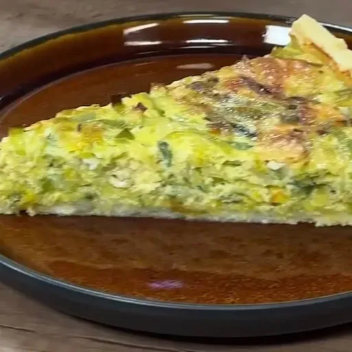 Torta salata brie e porri