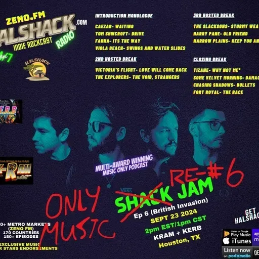 Episode 283: Halshack (Re-Jam 6) no host- (BRITISH INVASION 3)--Dec 6, 2025- (Shackjam 6- KERB 99.9)--Brit Wave edition--Shacklist on Halshack com - Find the full version on the podcast feed