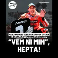 HORA DE LIVE: MARC MARQUEZ SOBRA EM ARAGON E VENCE A QUARTA NA TEMPORADA DA MOTOGP
