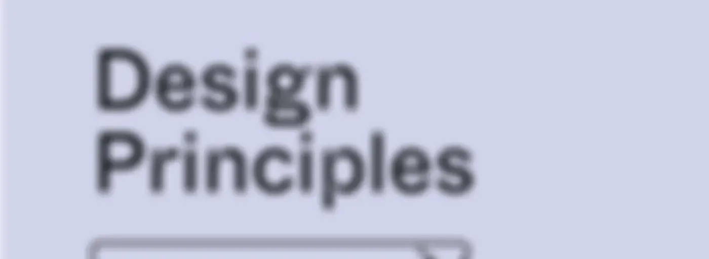 Design Principles Pod