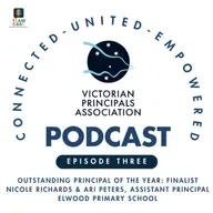 Nicole Richards - Finalist - Outstanding Principal of the Year - and Ari Peters - Assistant Principal - Elwood Primary