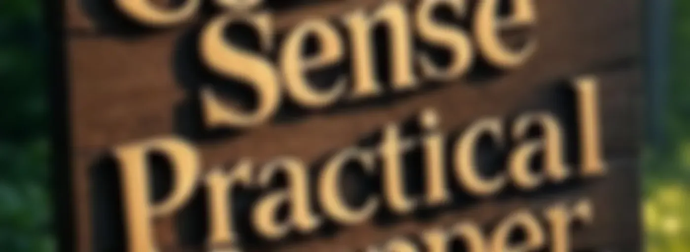 The Common Sense Practical Prepper