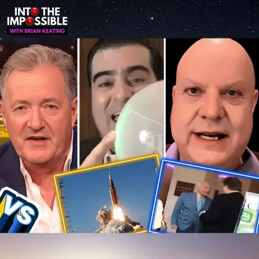 You're full of SHIT! Piers Morgan & Brian Keating take down Moon Landing Denier