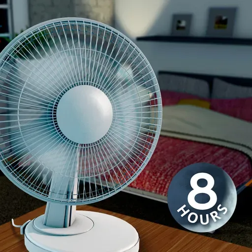 Som de ventilador para dormir | Ruído branco para dormir a noite toda sem interrupções (8 horas)