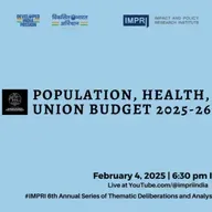 Population, Health, and Union Budget 2025-26 Panel Discussion IMPRI #WebPolicyTalk HQ