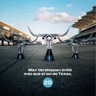 Max Verstappen brilló más que el sol de Texas