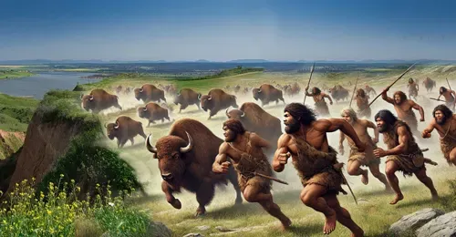 Los preneandertales y la gran cacería de bisontes. Hablamos con Guillermo Rodríguez Gómez