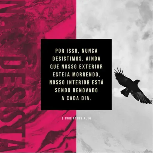 Não desanime. Apesar de tudo, Jesus é o ponto positivo em sua vida. 