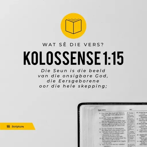 Wat sê die vers? Kolossense 1:15