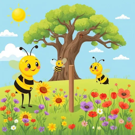 Zvedavá včielka Melka a Slnko