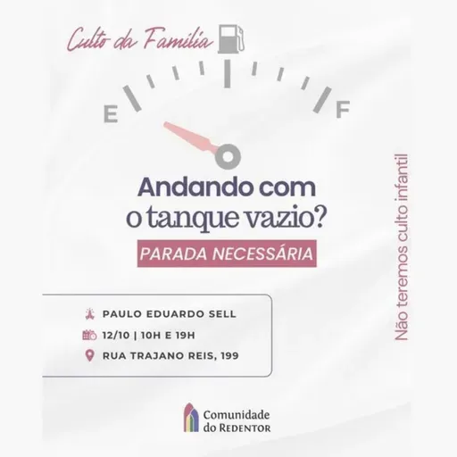 Andando Com O Tanque Vazio? Parada Necessária | Paulo Eduardo Sell