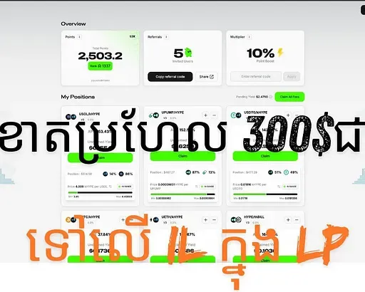 Update លទ្ធផល Impermanent lose ទៅលើ LP 6000$ ក្រោយរយះពេល 25ថ្ងៃ