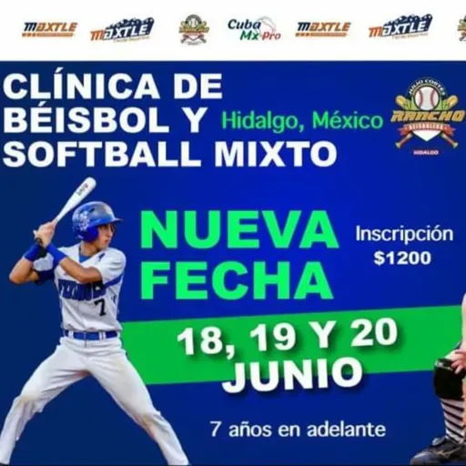 Clínica de Béisbol y Sóftbol por Cuba MX Pro en La Academia de Béisbol Rancho Beisbolero Julio Corté