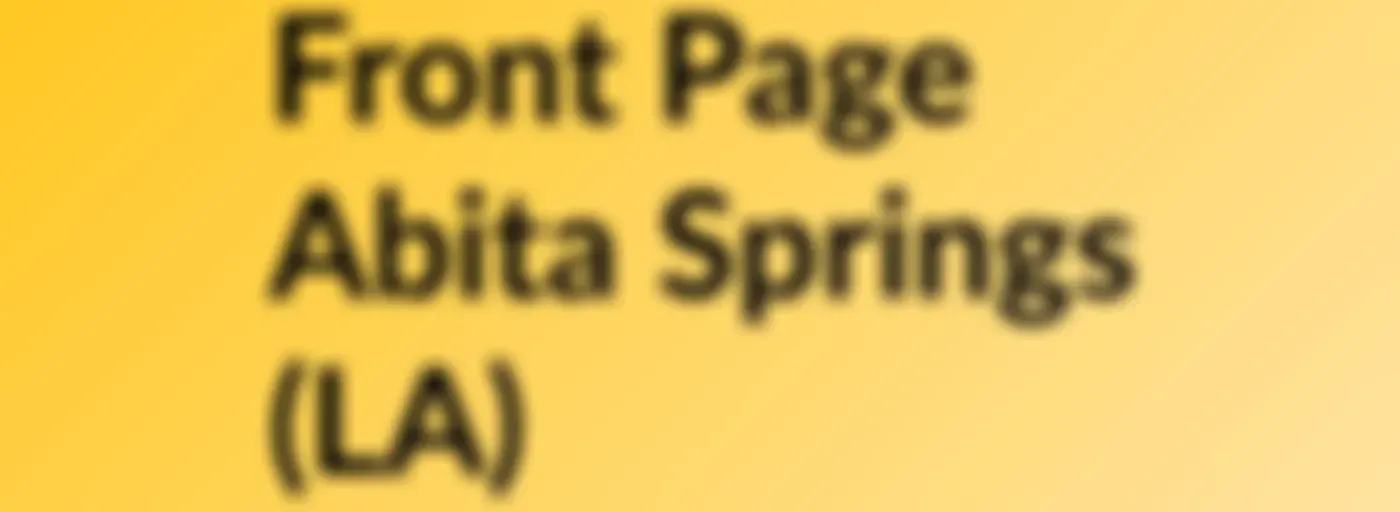 Front Page Abita Springs (LA)