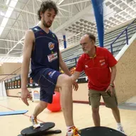 Pepe Casal , Preparador físico de Pau Gasol y Pescador de salmónidos , junto aFrancisco Pérez Torrecilla Alcalde