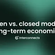 Open and closed models are on different exponentials
