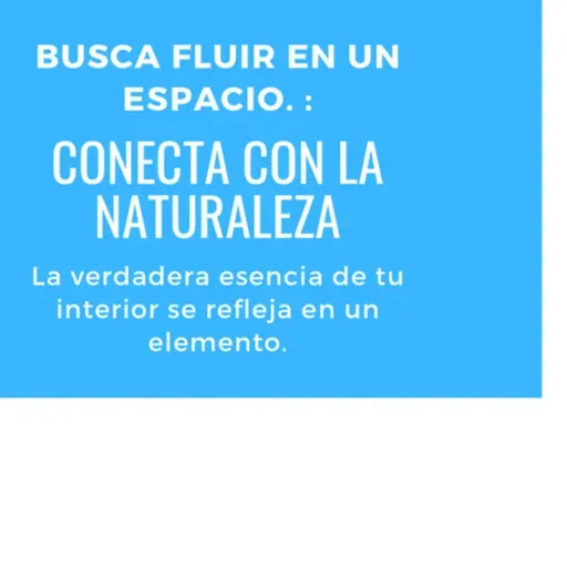 Conectar con la naturaleza. 