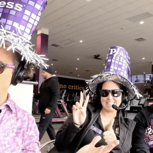 Justin Drummond and April Fowler welcome Nestor to new Planet Fitness in Timonium with Black Card Spa luxury and modern vibe for happiness in 2026