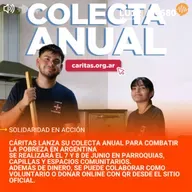 Cáritas lanza su colecta anual para combatir la pobreza en Argentina