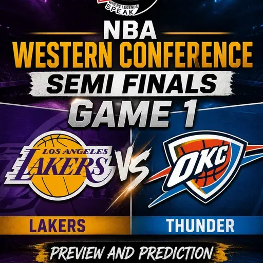 NBA Playoffs game 1 Lakers vs Thunder: Preview and Prediction