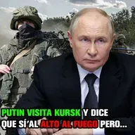 PUTIN visita KURSK, Rusia expulsa a Ucrania de Kursk, y Putin dice que SÍ al alto al fuego pero...