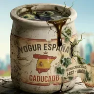 España, un yogurt caducado