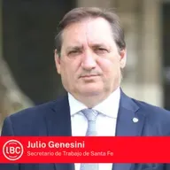 LBC con Julio Genesini , secretario de Trabajonde Santa Fe