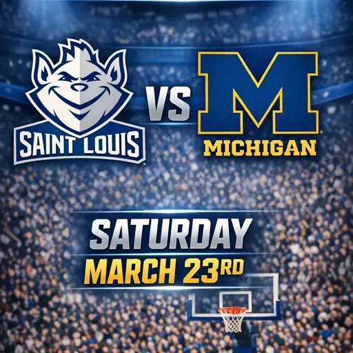 NCAA 2nd Rd Saint Louis vs Michigan: Preview and Prediction