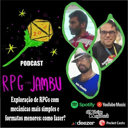 Podcast RPG com Jambu #60 | Exploração de RPGs com mecânicas mais simples e formatos menores