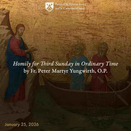 21. Homily for Third Sunday in Ordinary Time by Fr. Peter Martyr Yungwirth, O.P.