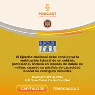 Reubicación de un soldado en labores no militares