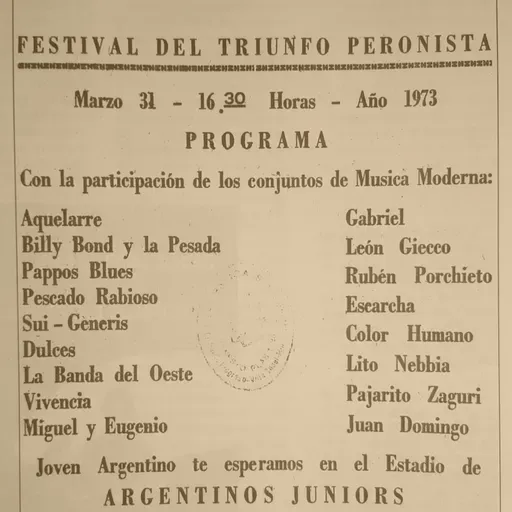 Cámpora al Gobierno, el Rock al Poder