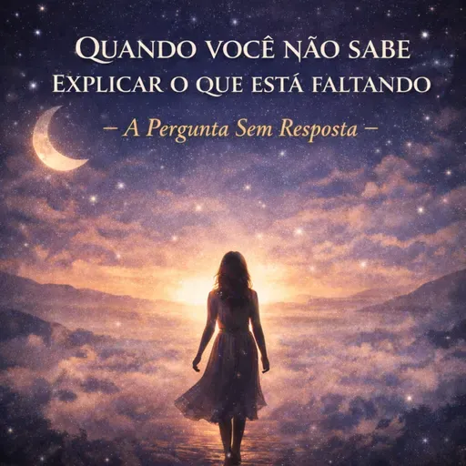 Quando você não sabe explicar o que está faltando - A Pergunta Sem Resposta