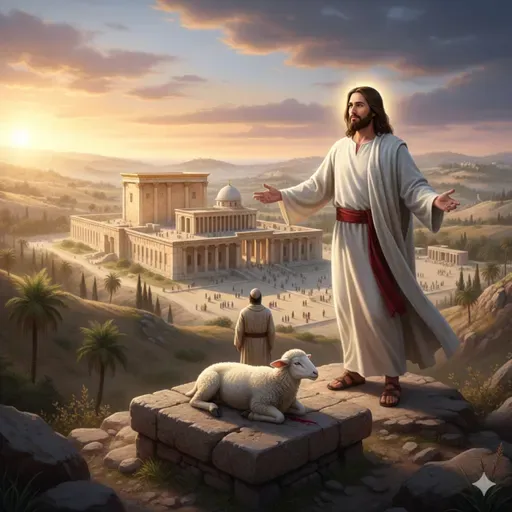 Domingo XXXII T.O: El nuevo templo y nuevo cordero.