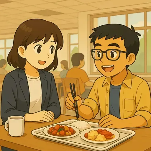 食堂的饭菜怎么样？ - How Is the Cafeteria Food? [HSK 3]